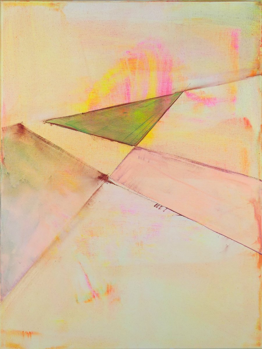 Crossing Orange Field 1 By Katrin Roth, 25 X 33, Artwork For Sale On Artfinder