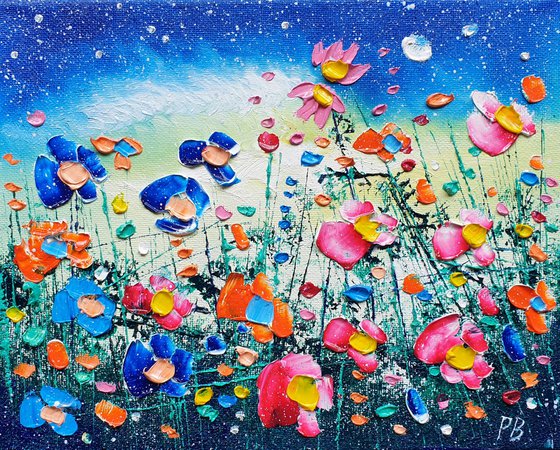 "Magic Meadow Flowers in Love"