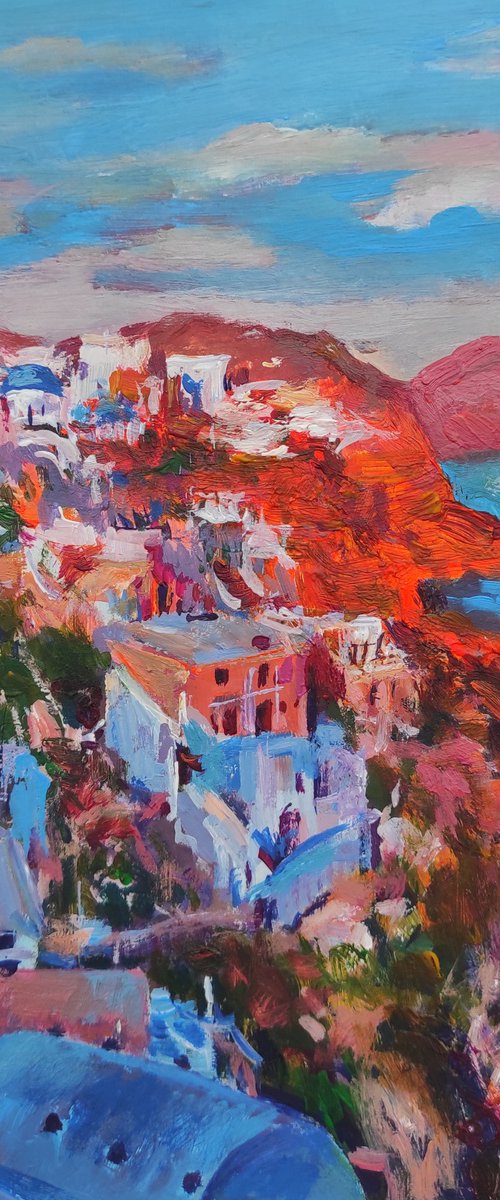 Fira is a beautiful place in Greece by Tetiana Borys