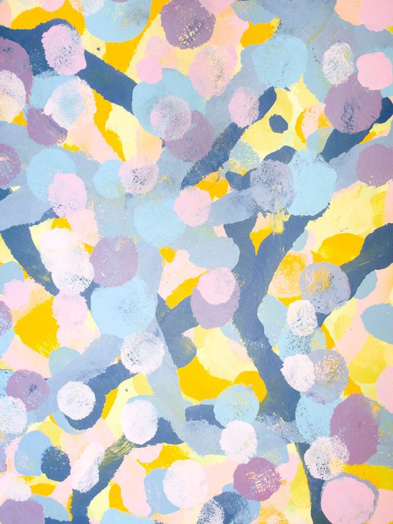 Spotty Pop Painting - 110 x 80 cm 05