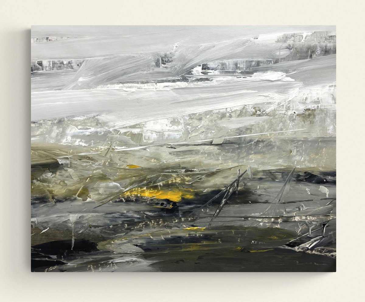 Abstract Acrylic Painting By Nazarii Medvid, 37 X 31", Association 231, Original Artwork