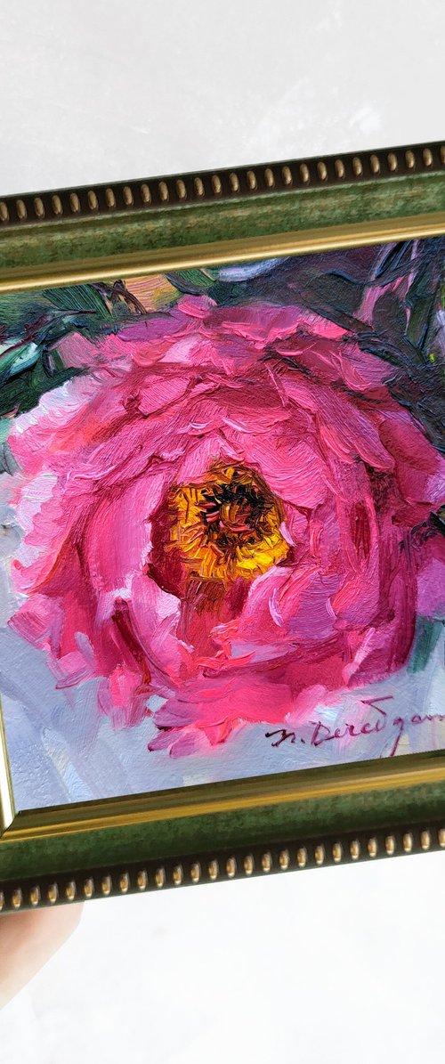 Peony flower by Nataly Derevyanko
