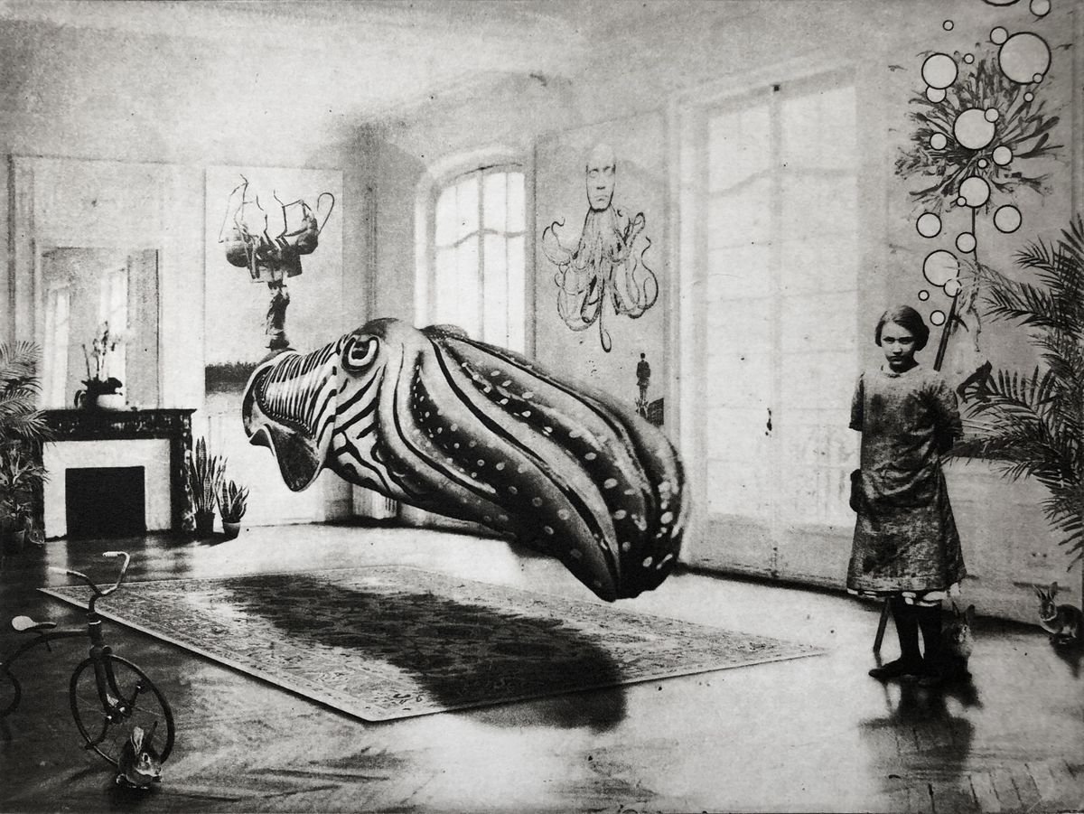 Surrealistic Portrait Etchings & Engravings By Jaco Putker, 13 X 10, Interior No.93, Original Artwork