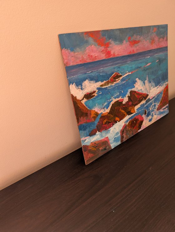 The blue sea