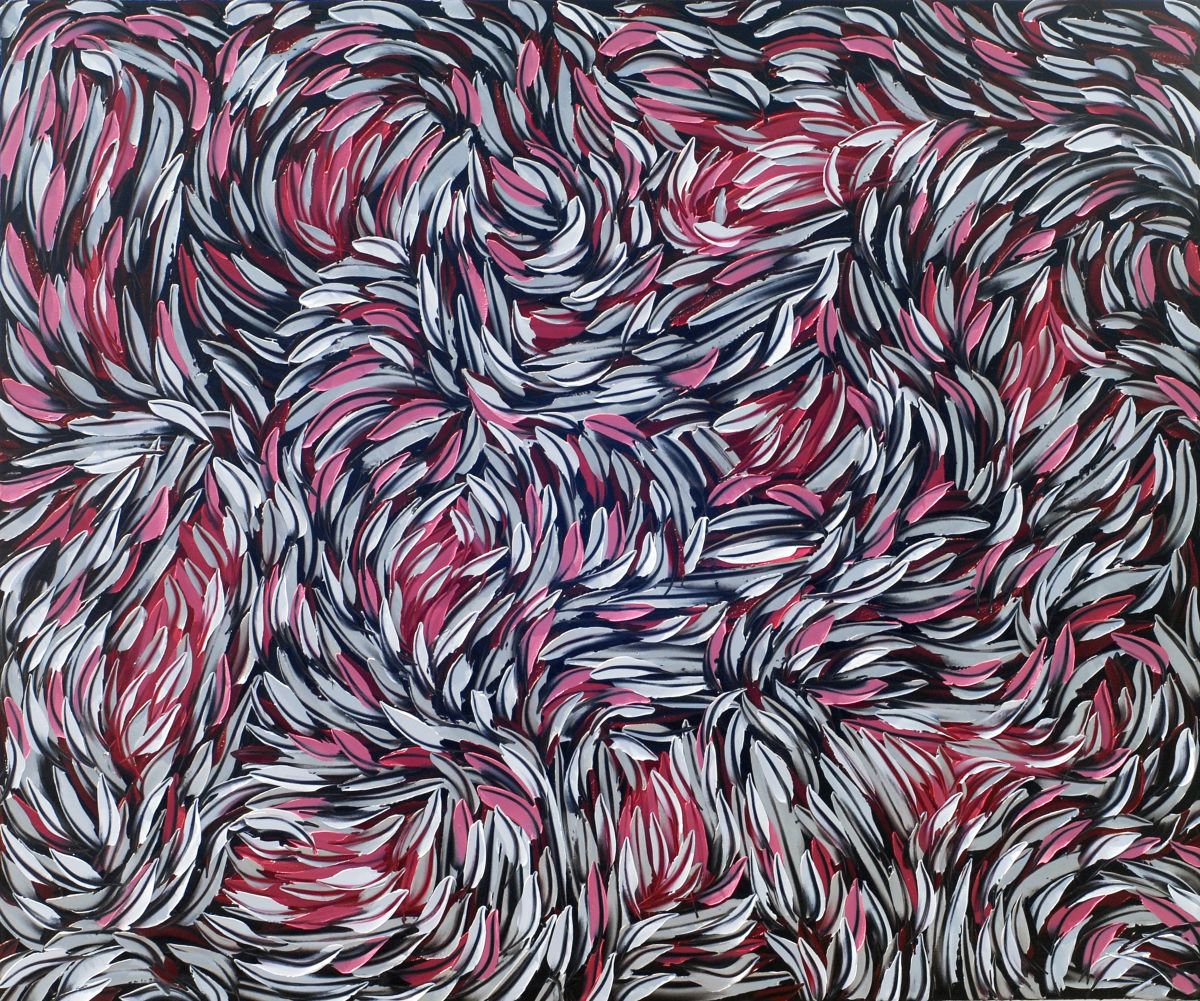 Organic Abstract Oil Painting By Bill Stone, 72 X 60, Interactions 2, Original Artwork