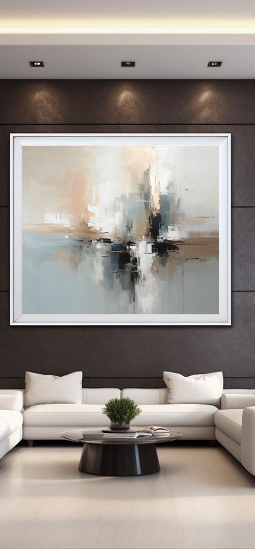 Pastel Urban Mirage with Gold and Bronze by Indie Ru