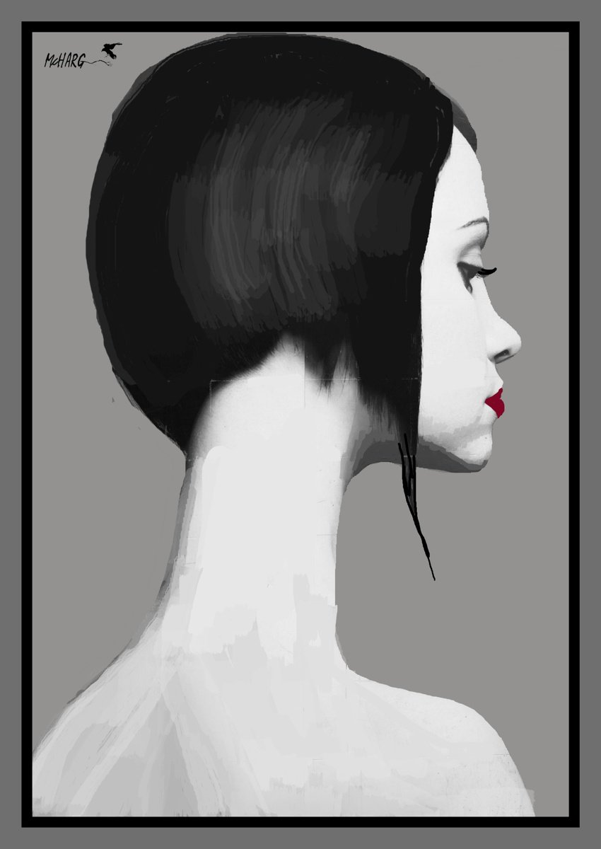 Expressive Portrait Painting By Joe Mcharg, 30 X 42, Imogene, Original Artwork