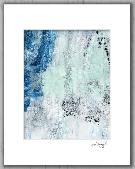Song Of The Journey Collection 5 - 4 Abstract Paintings in mats by Kathy Morton Stanion