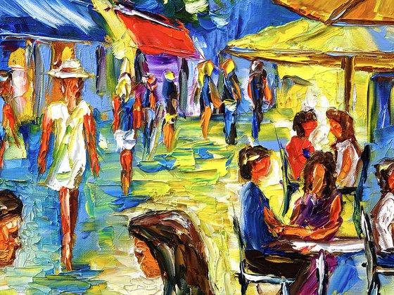 Summer Midday in a Street Café