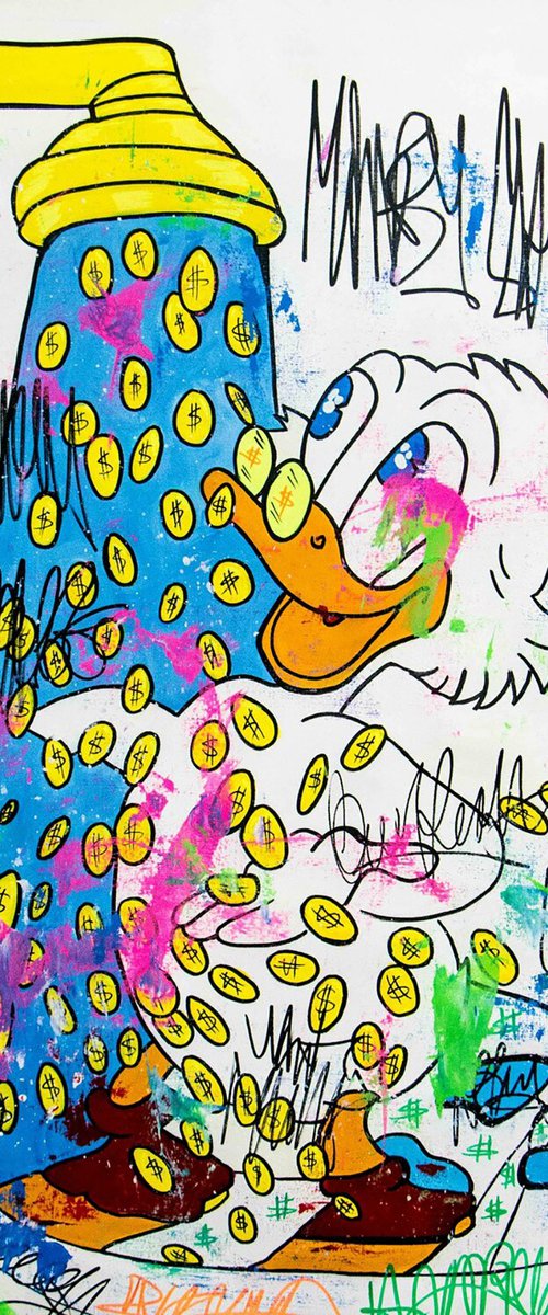 Morning money shower ft Scrooge mc duck by Carlos Pun Art