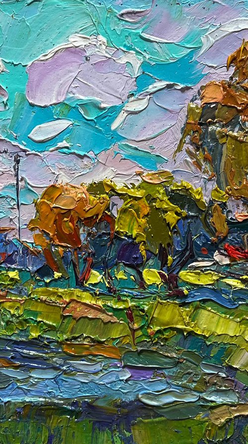 Near the village lake by Kalenyuk Alex