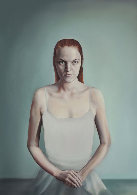 'Portrait of Katarzyna' painting, oil on canvas, 140x100