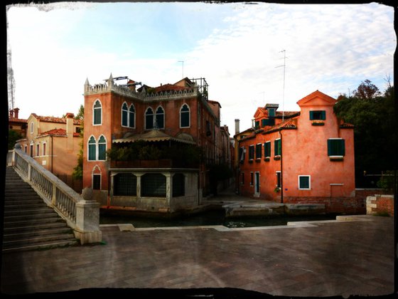 Venice in Italy - 60x80x4cm print on canvas 02610m1 READY to HANG