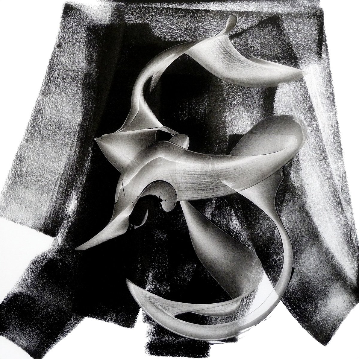 Expressive Abstract Acrylic Painting By Newel Hunter, 48 X 48", Hooked, Original Artwork