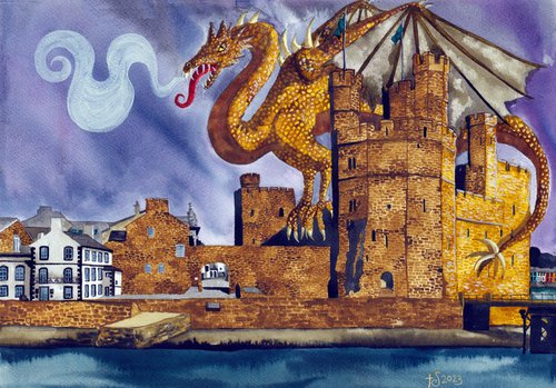 Caernarfon Dragon by Terri Smith