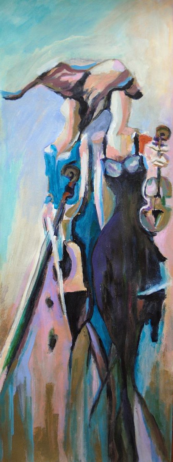 Chamber musicians / 64 X 24 cm