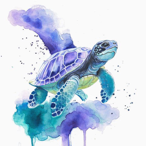 Colourful TurtlePainting