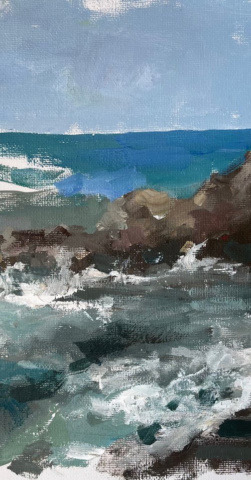 Ocean study by Ana Delgado by Ana Delgado