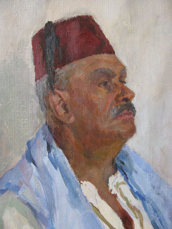 Portrait of a man in traditional clothes