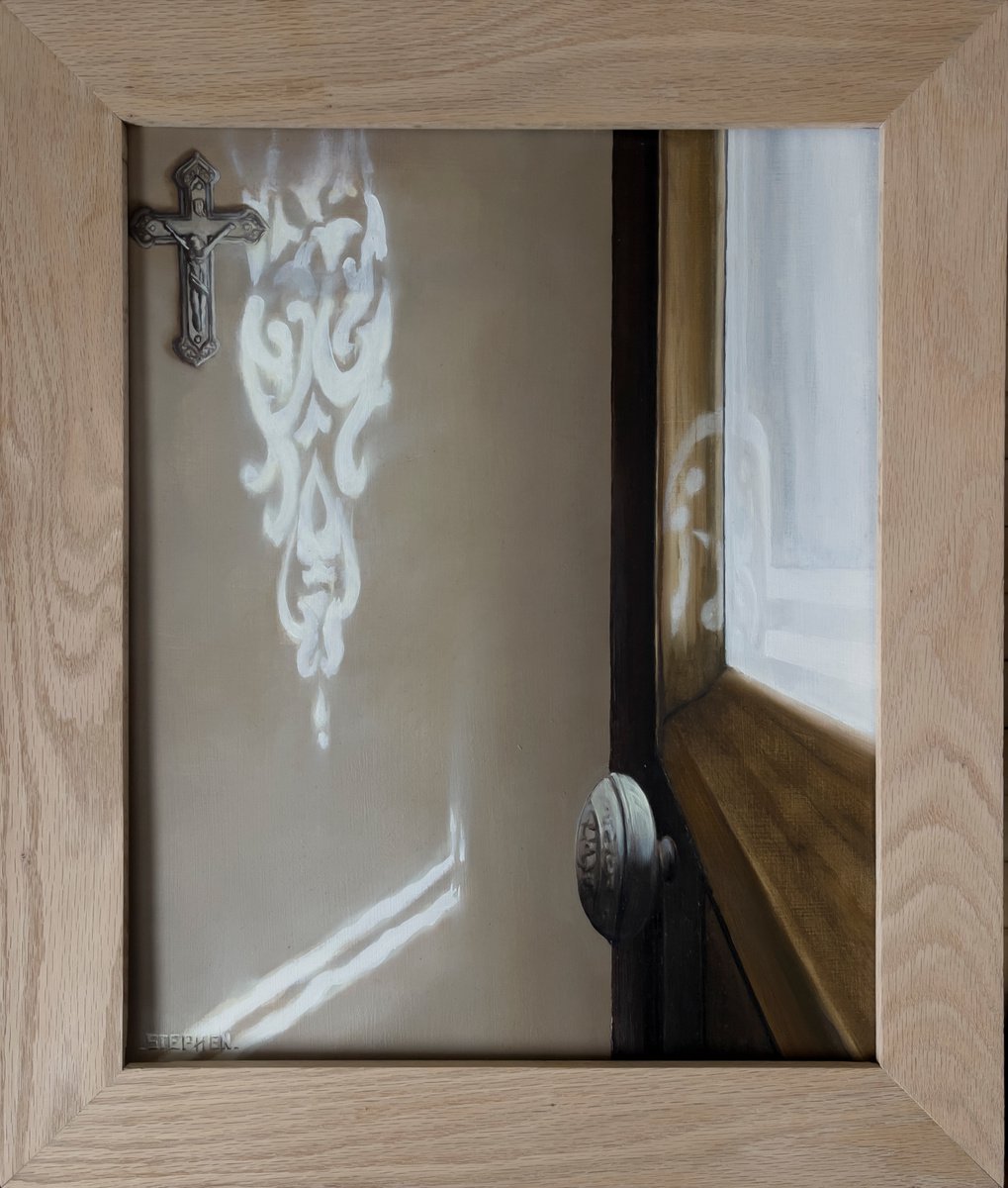 Photorealistic Still Life Oil Painting By Steven M. Curtis, 16 X 19", Invitation, Original Artwork