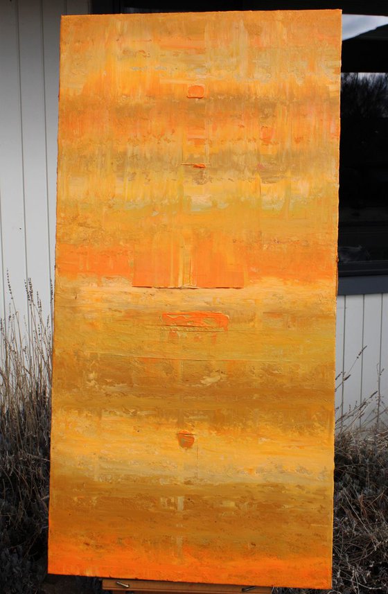 Abstract Gold Orange Ochre Concept