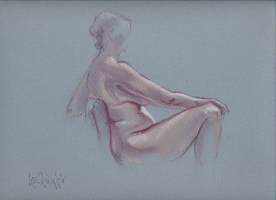 Seated pose - female nude