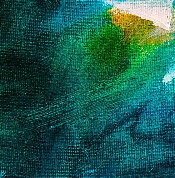 SEA VORTEX - Sea, ocean, texture painting, sea, texture, depth, mysticism, print, design.