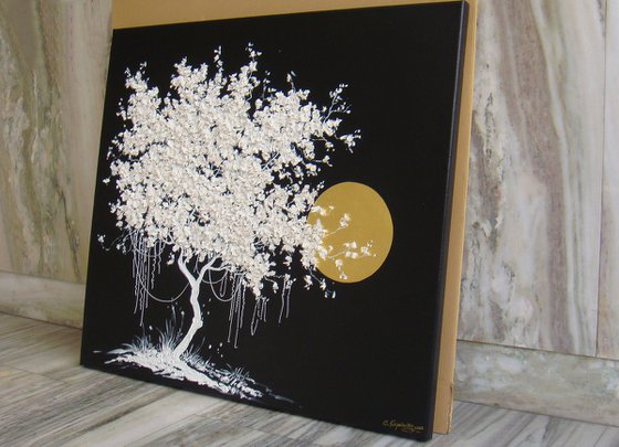 Blooming White Tree