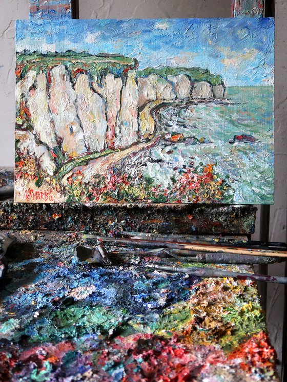 The coast at Etretat.