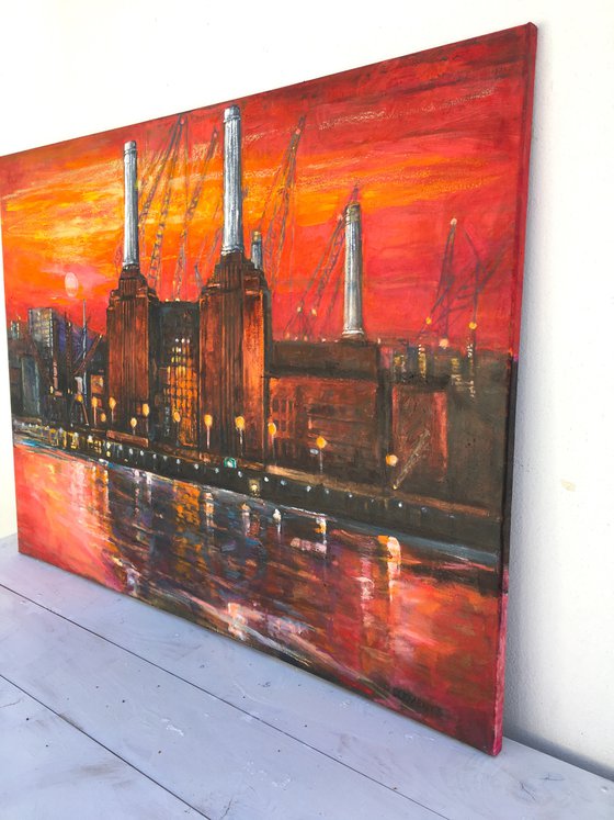 Red Sky over Battersea