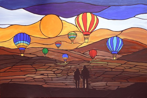 Hot air balloons