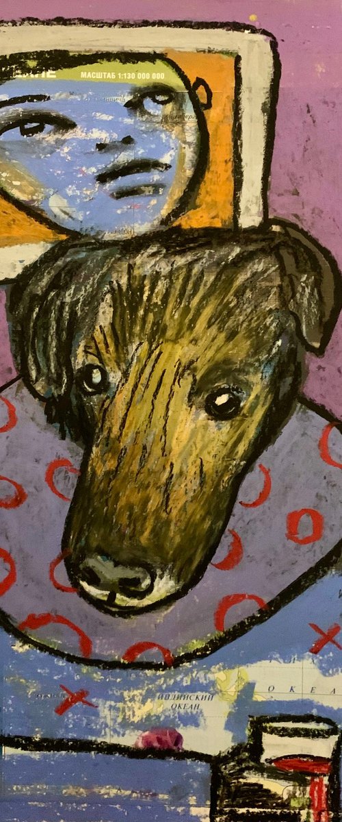 Drinking dog #122 by Pavel Kuragin