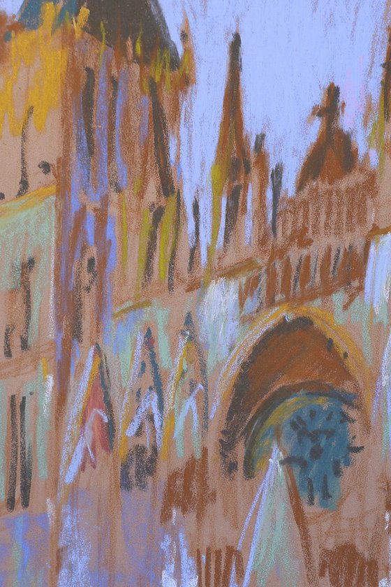 Rouen Cathedral at twilight