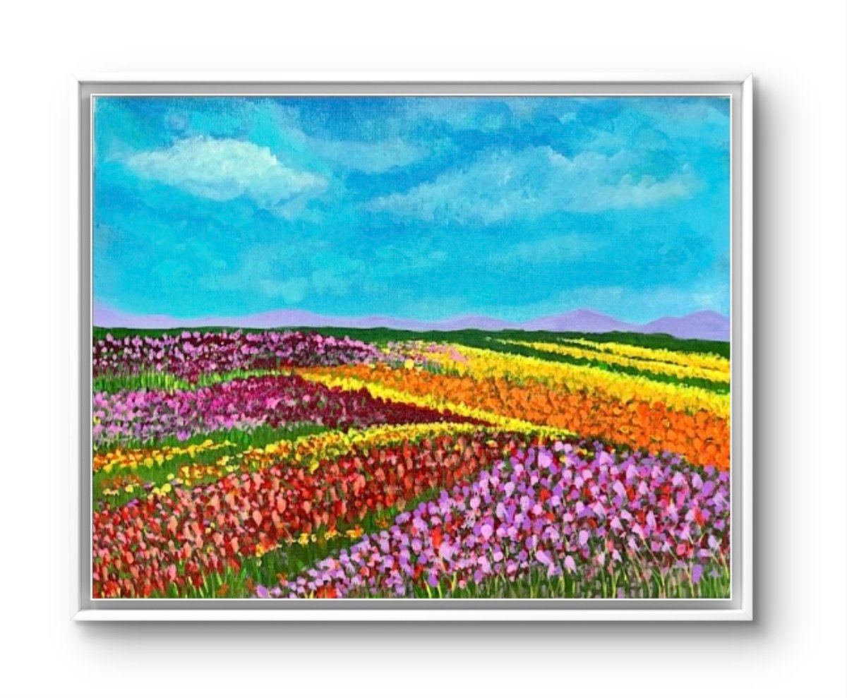 Impressionistic Landscape Acrylic Painting By Athaang Art, 18 X 14, A Piece Of Memory, Original Artwork