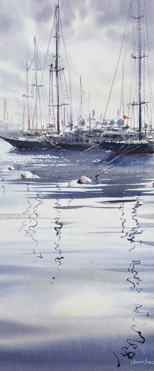Masts of Valencia by Eugenia Gorbacheva