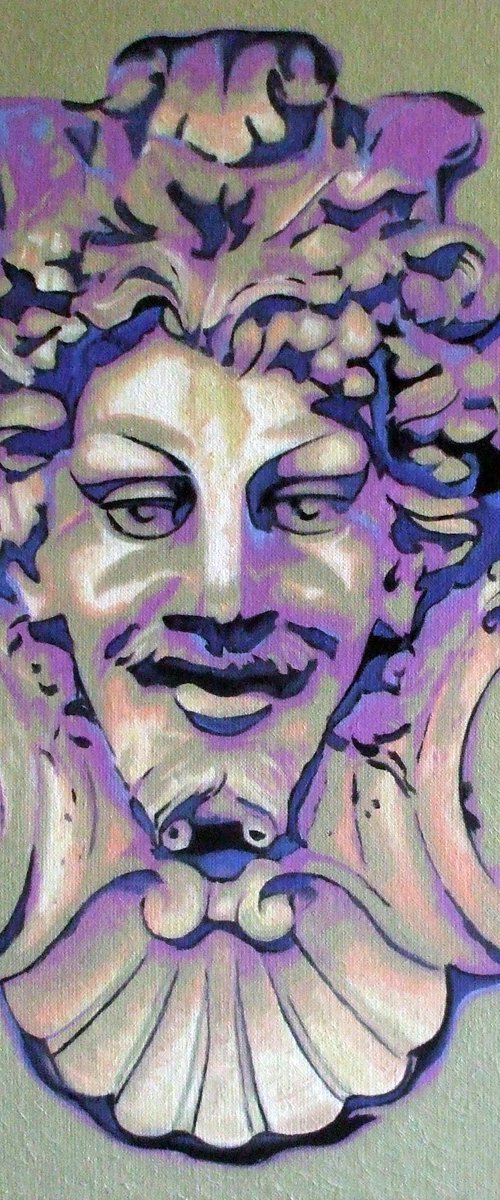 Bacchus mask by Mercédès Soret