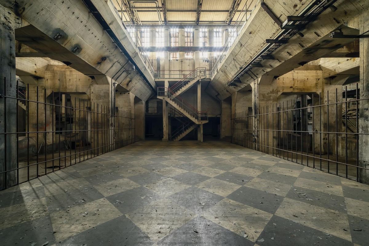 Photorealistic Cityscapes Photograph By Michael Schwan, 51 X 35", The Cage, Original Artwork