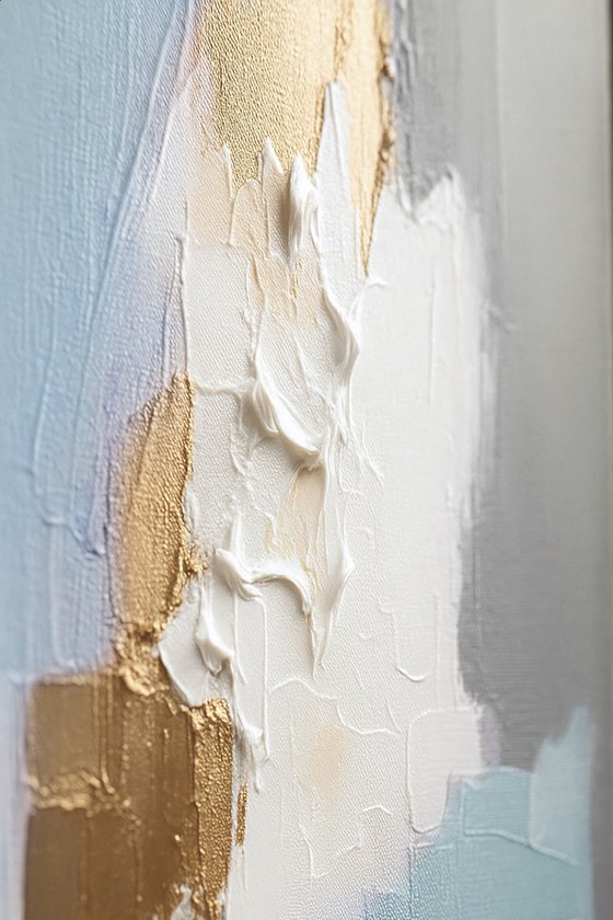 Aqua and Gold Reflections