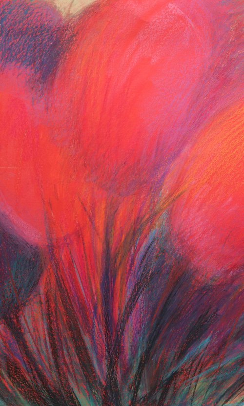 Tulips Red 4 by Rakhmet Redzhepov