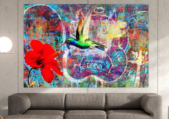 Street Art Hummingbird