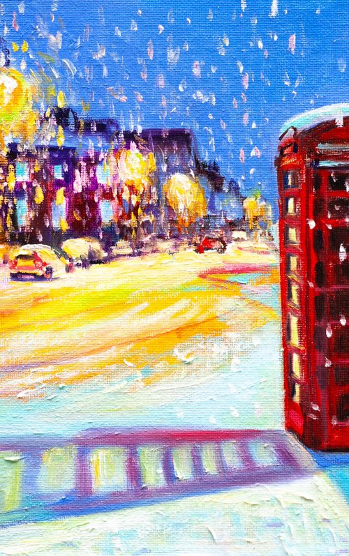 Snow in the Ferry by Liudmila Pisliakova