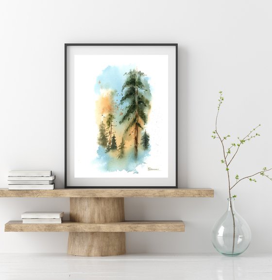 Coniferous forest - Diptych