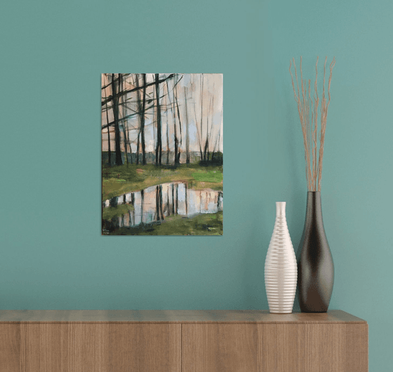 Reflections in the puddle