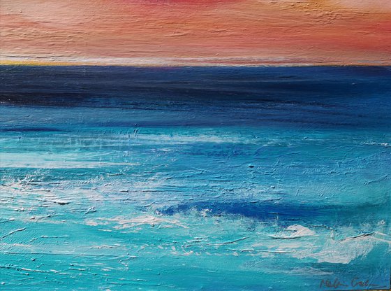 Fresh Dawn - Cornish Seascape, Art, Skyscape