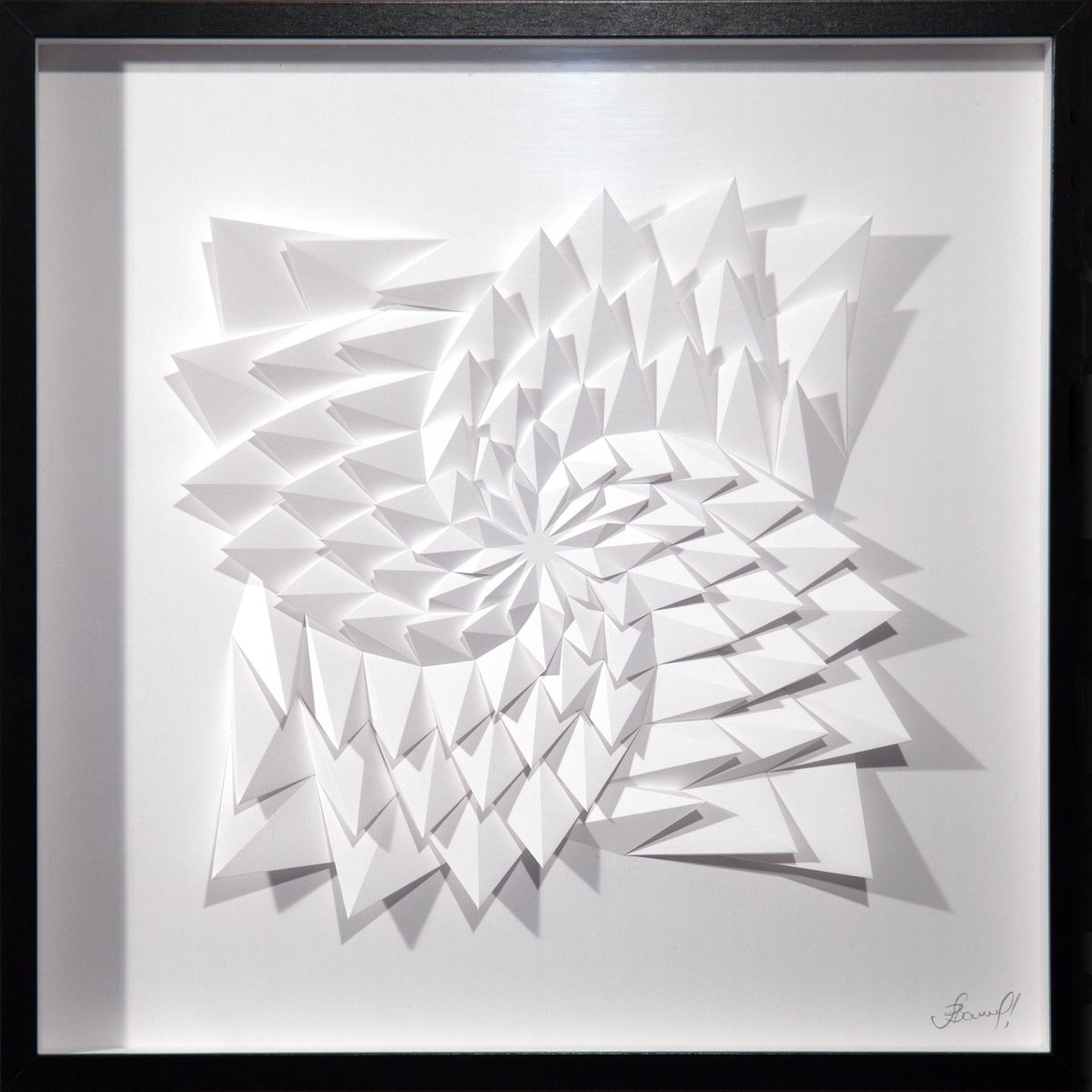 Geometric Abstract Sculpture By Letovbarski Artlab, 20 X 20", At One Gulp #4/12, Original Artwork