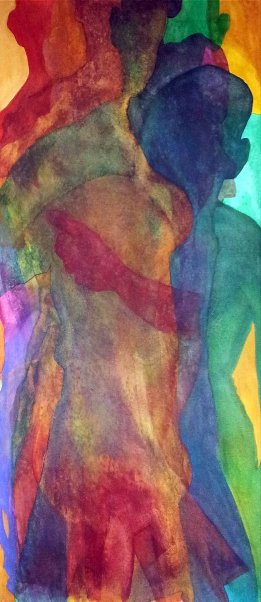 Organic Portrait Painting By Adam Grose Ma Pgce, 22 X 49, Vanity, Original Artwork