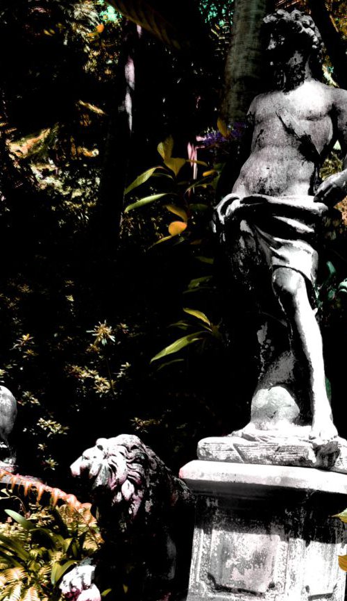 Statues in Tropical Garden by Alex Solodov