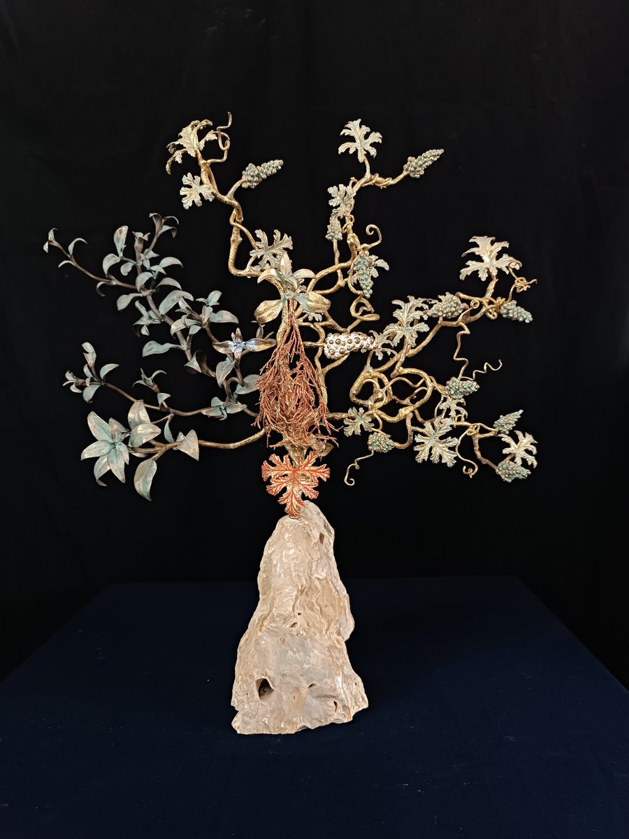 Surrealistic Portrait Bronze Sculpture By Karen Terzyan, 8 X 16", The Tsar Of The Mountain, Original Artwork