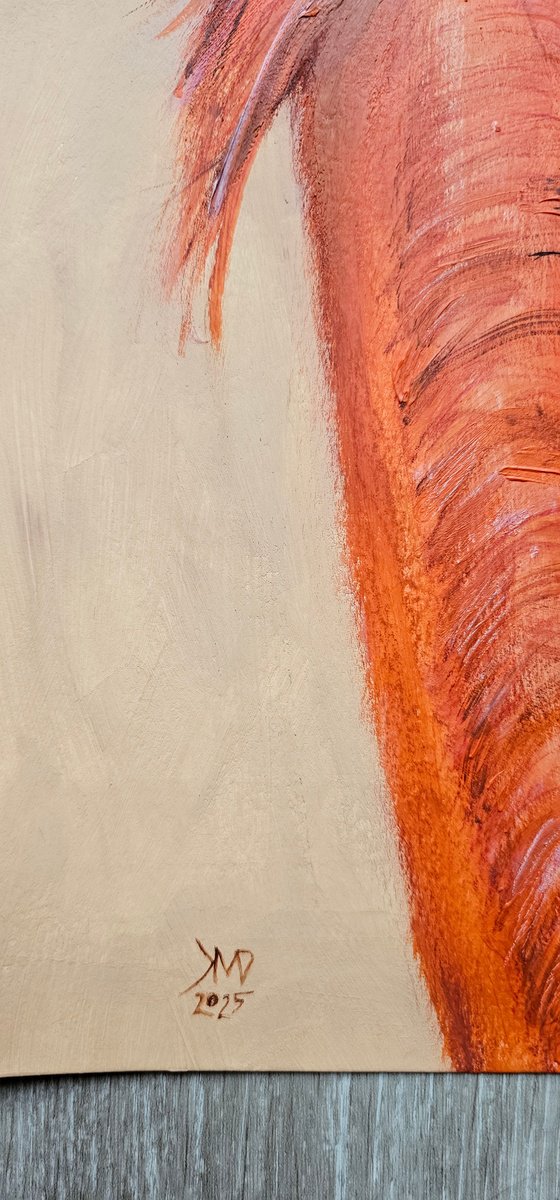 Orange chestnut horse neck mane ears