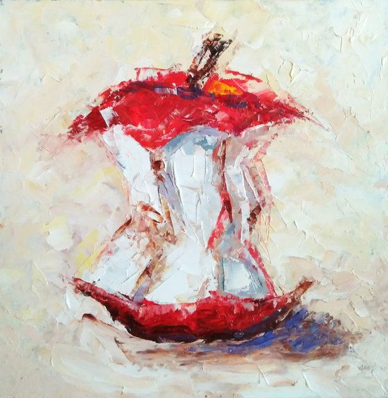 Pomegranate & apple (diptych)